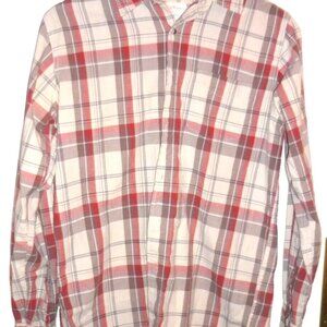 Men's Wrangle 100% cotton plaid long sleeve shirt small